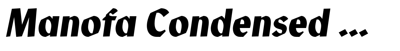 Manofa Condensed Medium Italic